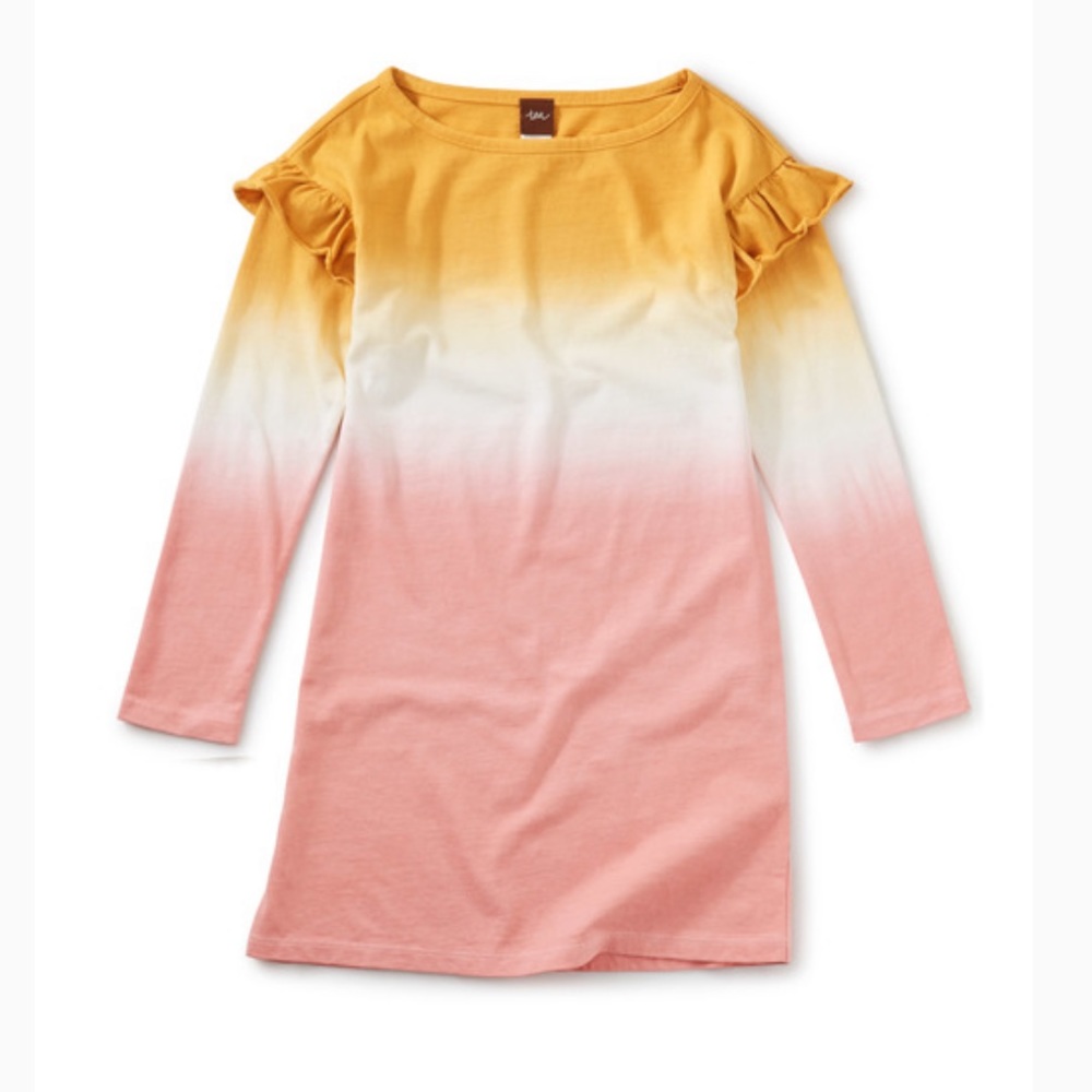 Tea Collection Dip Dye Ruffle Dress